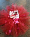 Charcter themed polka dot tutu outfit