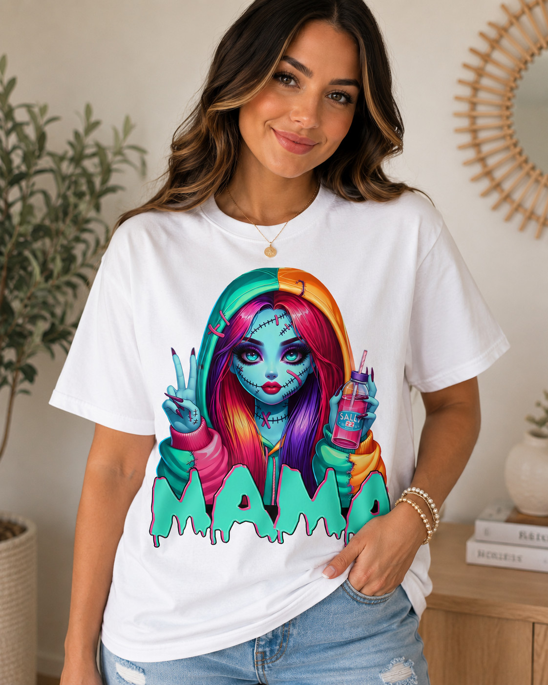 Retro Horror Mama Graphic Tee