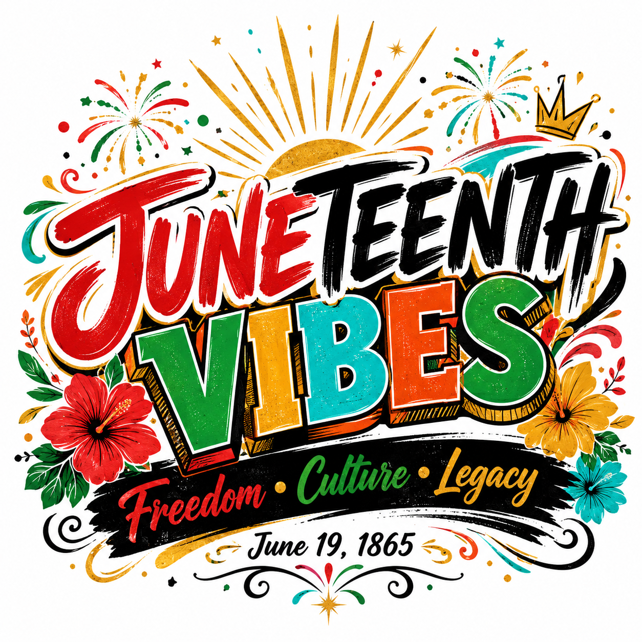 Juneteenth Vibes – Freedom Culture Legacy Shirt